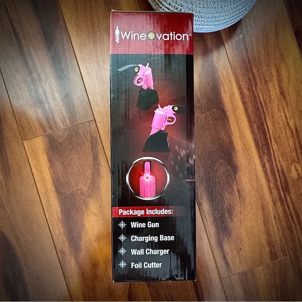 WineOvation Pink Gun Electric Powered Wine Opener